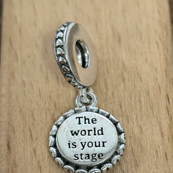 Pandora The World Is Your Stage Theater Mask Charm, S925 Silver Bracelets - Picture 2 of 4